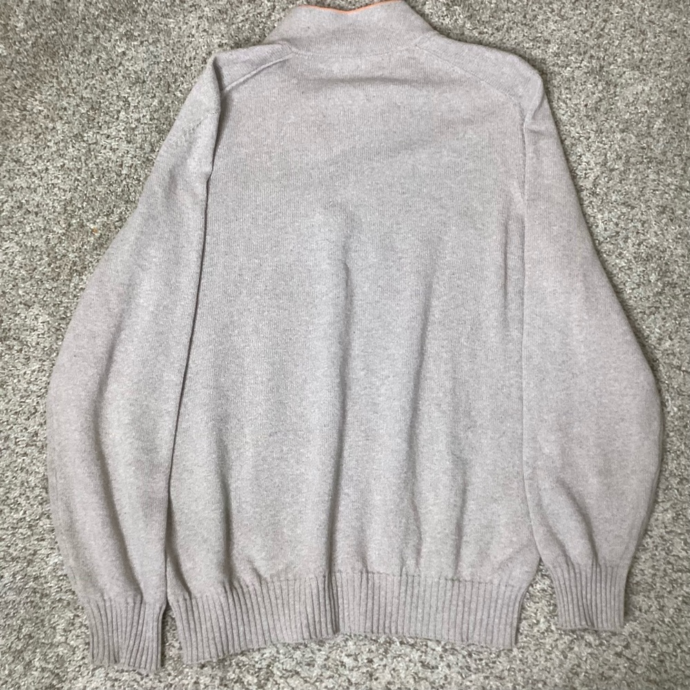 Brunello Cuchinelli Cotton Pullover Sweater Tan Sz 58 (XL) - Picture 2 of 7